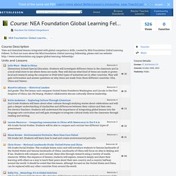 NEA Foundation Global Learning Fellows Lesson Plans