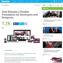 Zurb Releases a Flexible Foundation for Developers and Designers