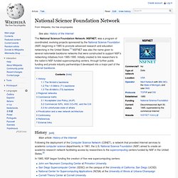 National Science Foundation Network