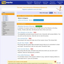 Interactive Nursery Rhymes from Topmarks - Prep, Kinder and Year 1
