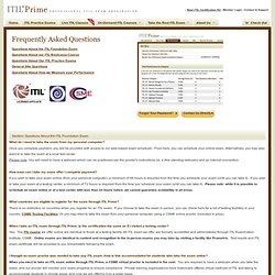 ITIL Certification Training and Online Prometric ITIL Examination Certificate Practice Questions to help pass your ITIL information technology infrastructure library Certification Test