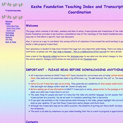 Keshe Foundation Workshop and Teaching Index - Transformacomm.com