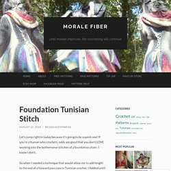 Foundation Tunisian Stitch