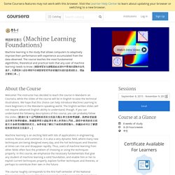 機器學習基石 (Machine Learning Foundations) - National Taiwan University