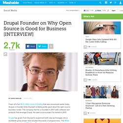Drupal Founder on Why Open Source is Good for Business [INTERVIEW]