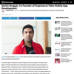 Engineer.ai is determined to be the association among thoughts and products for everybody