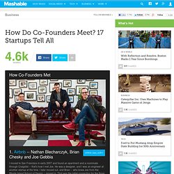 How Do Co-Founders Meet? 17 Startups Tell All