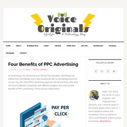 Four Benefits of PPC Advertising