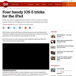Four handy iOS 5 tricks for the iPad