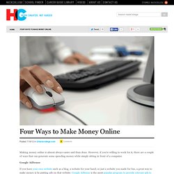 Four Ways to Make Money Online