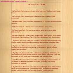 FOUR NOBLE TRUTHS - StumbleUpon