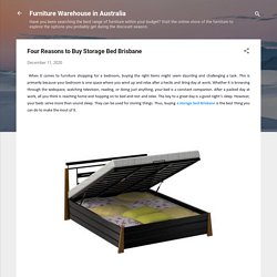 Four Reasons to Buy Storage Bed Brisbane