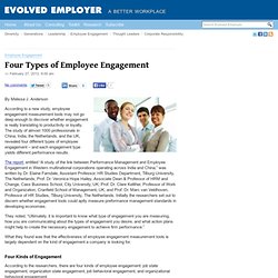 Four Types of Employee Engagement