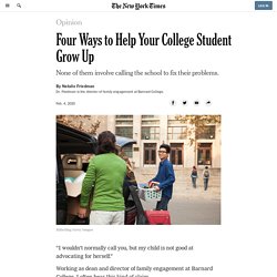 Four Ways to Help Your College Student Grow Up