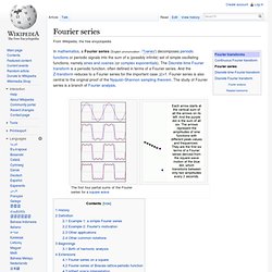 Fourier series, wikipedia
