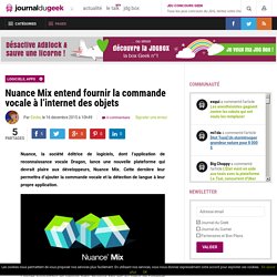 Nuance Mix entend fournir la commande vocale à l’internet des objets