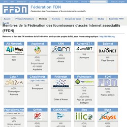 Membres de la Fédération des fournisseurs d'accès Internet associatifs (FFDN)