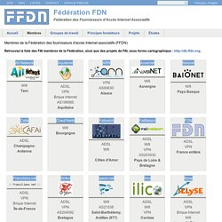 Membres de la Fédération des fournisseurs d'accès Internet associatifs (FFDN)