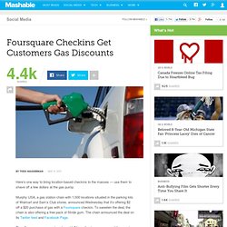 Foursquare Checkins Get Customers Gas Discounts