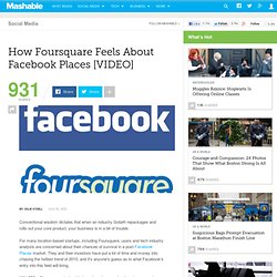 How Foursquare Feels About Facebook Places