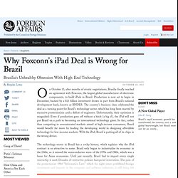 Why Foxconn's iPad Deal is Wrong for Brazil