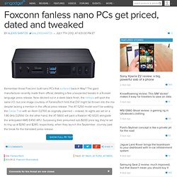Foxconn fanless nano PCs get priced, dated and tweaked