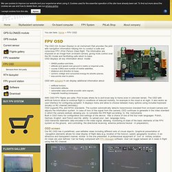 electronics - FPV OSD