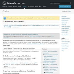 fr:Installer WordPress