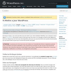 fr:Mettre a Jour WordPress