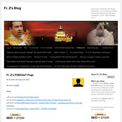 Fr. Z’s PODCAzT Page