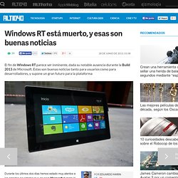 El fracaso de Windows RT es una buena noticia