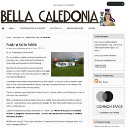 Fracking Fail in Falkirk