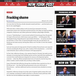 Fracking shame - m.NYPOST.com