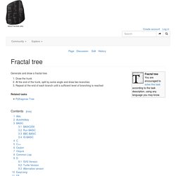 Fractal tree - Rosetta Code