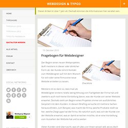 Fragebogen für Webdesigner » WoWa-Webdesign Friedrichshafen, Bodensee