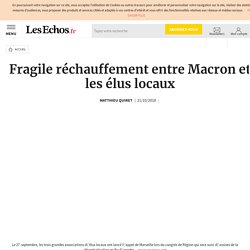 Fragile réchauffement entre Macron et les élus locaux