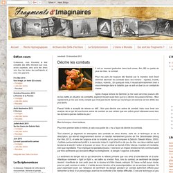 Fragments d'Imaginaires: Décrire les combats