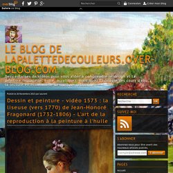 vidéo 1573 : la liseuse (vers 1770) de Jean-Honoré Fragonard (1732-1806) - L'art de la reproduction à la peinture à l'huile