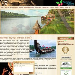 Fragrant nature: Lakeside Resorts Luxury Hotels/Resorts in Kerala