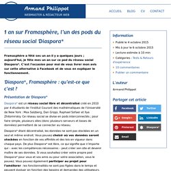 Framasphère : un pod Diaspora* - Alternative à Facebook