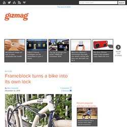 Frameblock turns a bike into its own lock