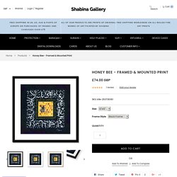 Honey Bee - Framed & Mounted Print – Shabina Gallery