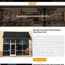 Frameless Glass Shop Fronts