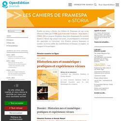 Les Cahiers de Framespa - Nouveaux champs de l’histoire sociale