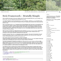 Swiz Framework – Brutally Simple « Sönke Rohde