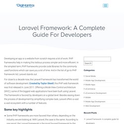 Laravel Framework: A Complete Guide for Developers