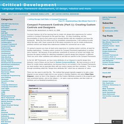 Compact Framework Controls (Part 1): Creating Custom Controls and Designers « Critical Development