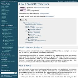 A Do-It-Yourself Framework — Paste v1.7.5.1 documentation