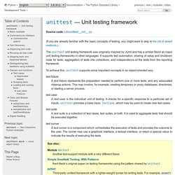 unittest — Unit testing framework — Python 3.8.3rc1 documentation