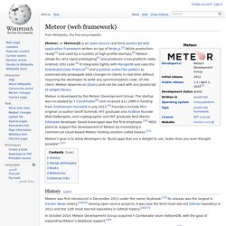 Meteor (web framework)